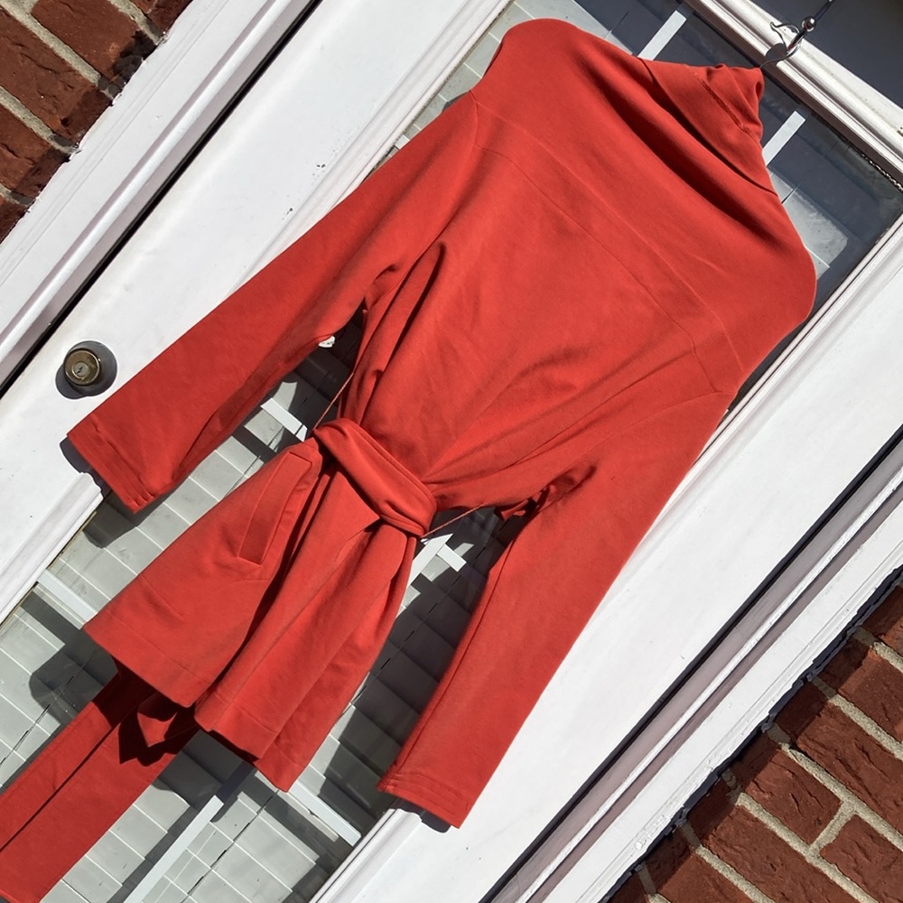 Jacket With Dramatic Collar Sz L - image 5